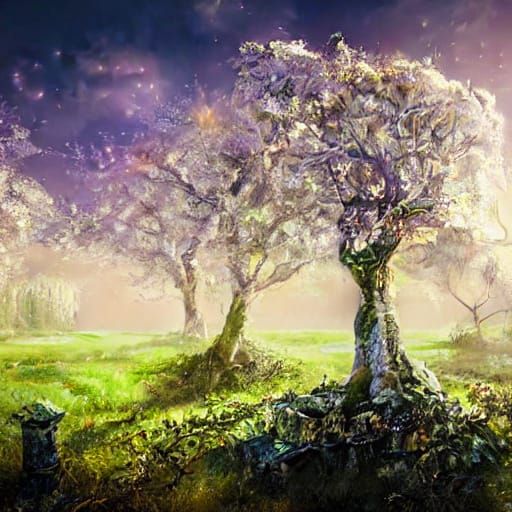 Hyper Realistic Cinematic Masterpiece of a Graveyard with Cr...