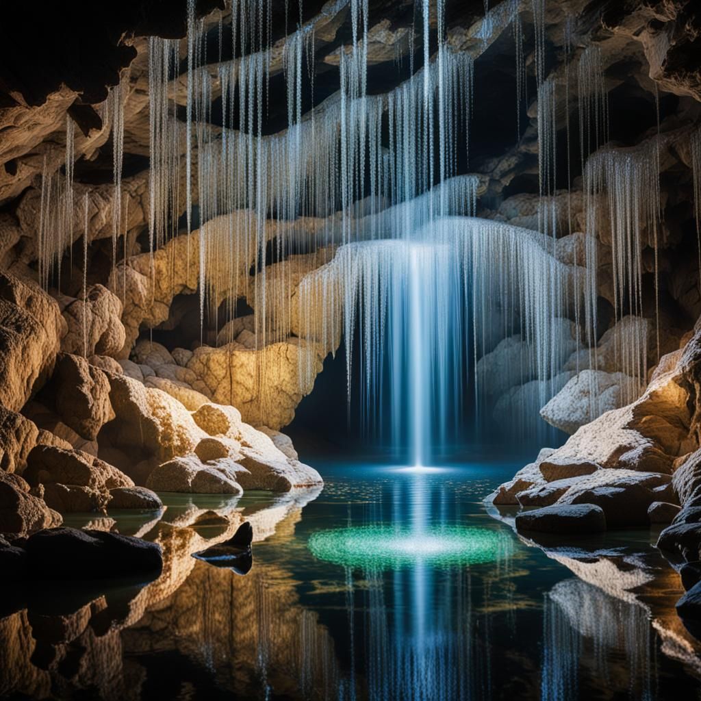 Crystal Cave Reflecting Pool in High Resolution