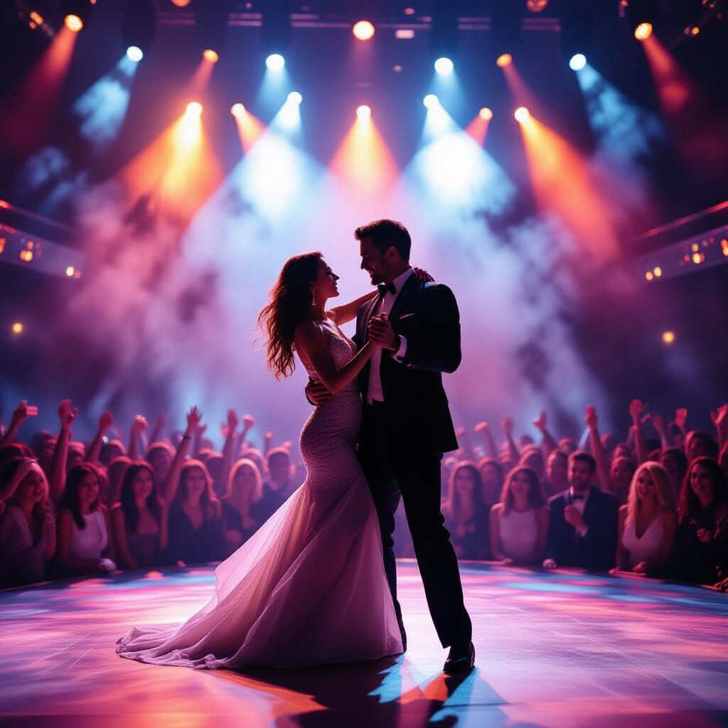 Passionate Dance at a Lively Concert