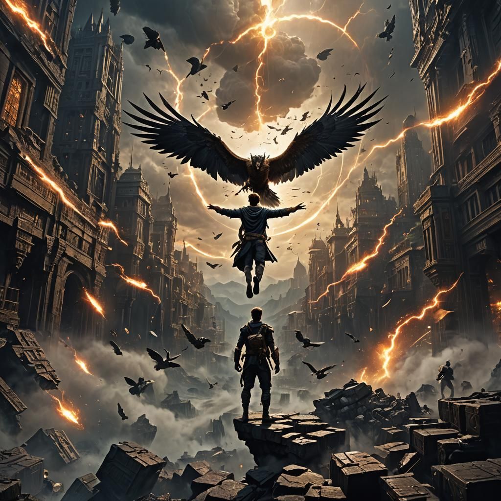 Young Man Gains Superpowers: Epic Digital Art