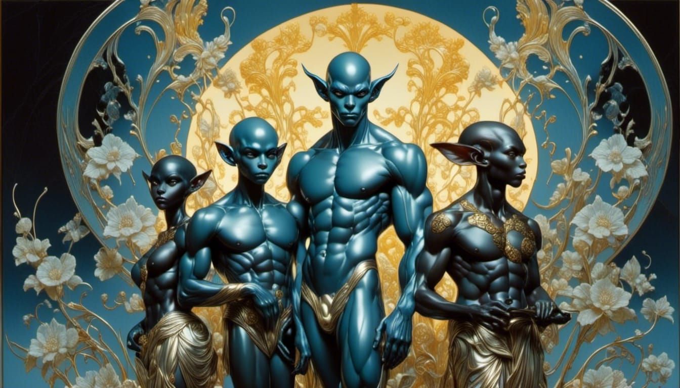 Hungarian Silver Goblin in Enchanted Setting