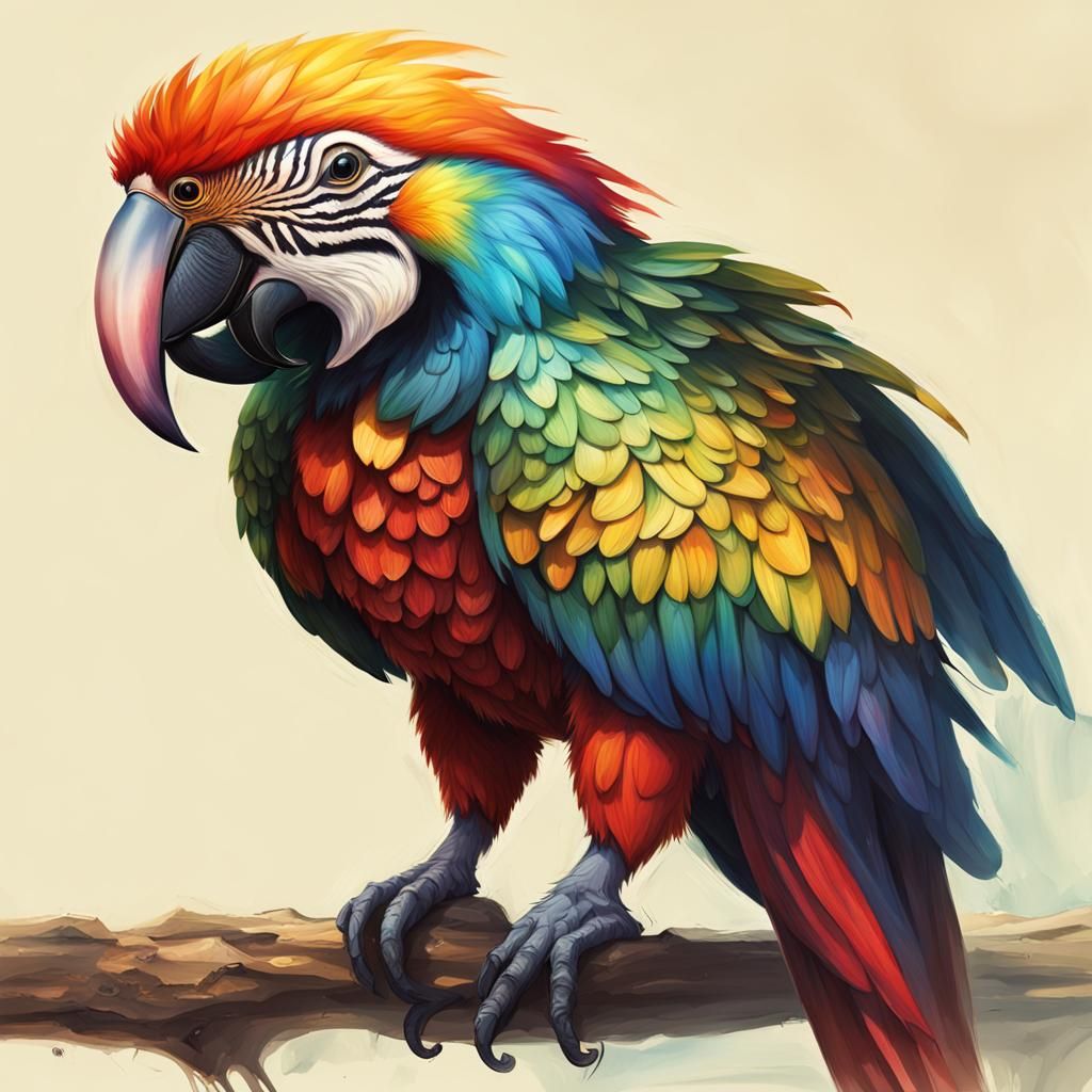 Exotic Alien Exoplanet with Rainbow Lifeforms