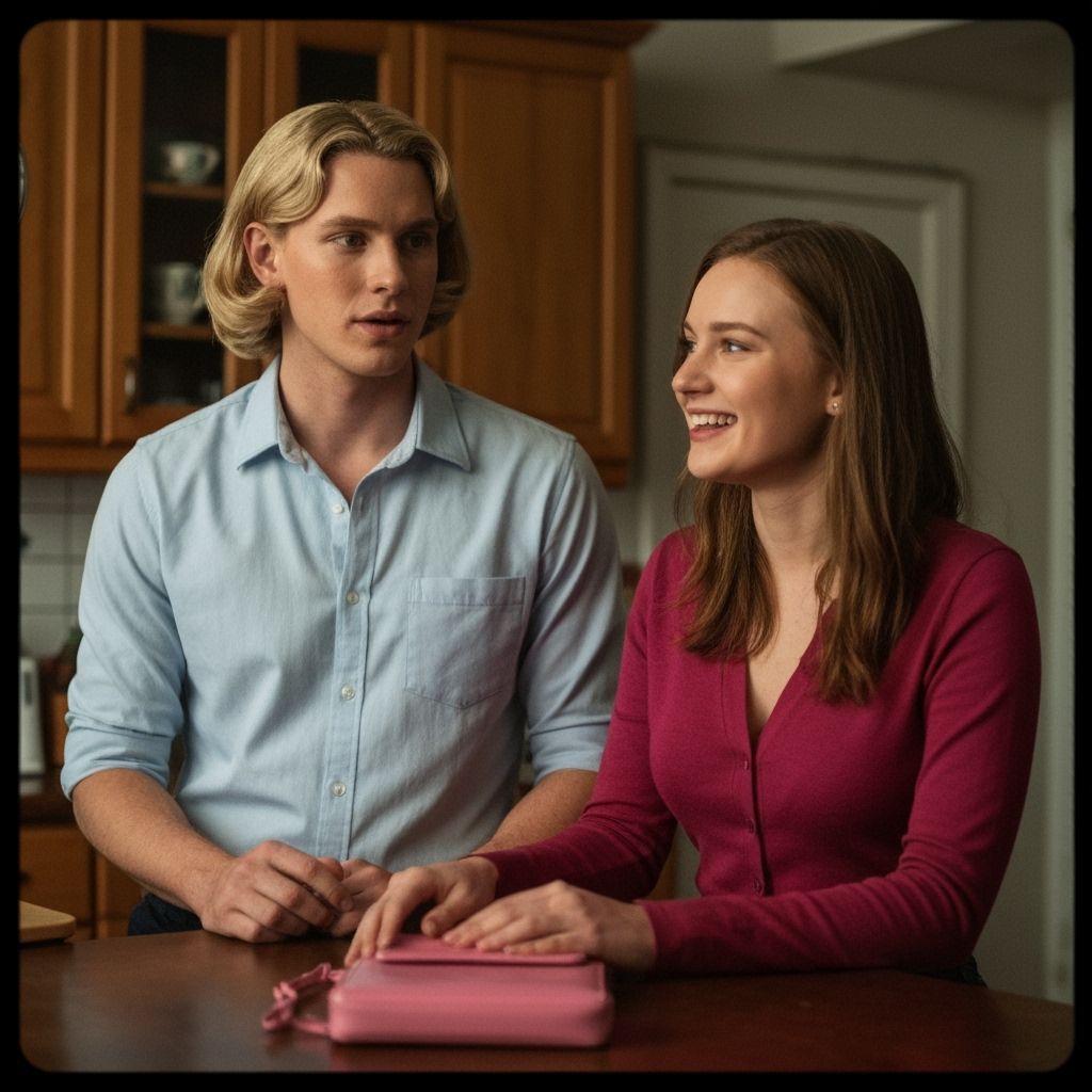 Man in 1950s Minidress and Bob Hairstyle