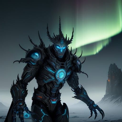 Cybernetic God of the Mountains, a Hyper-Realistic Vision in...