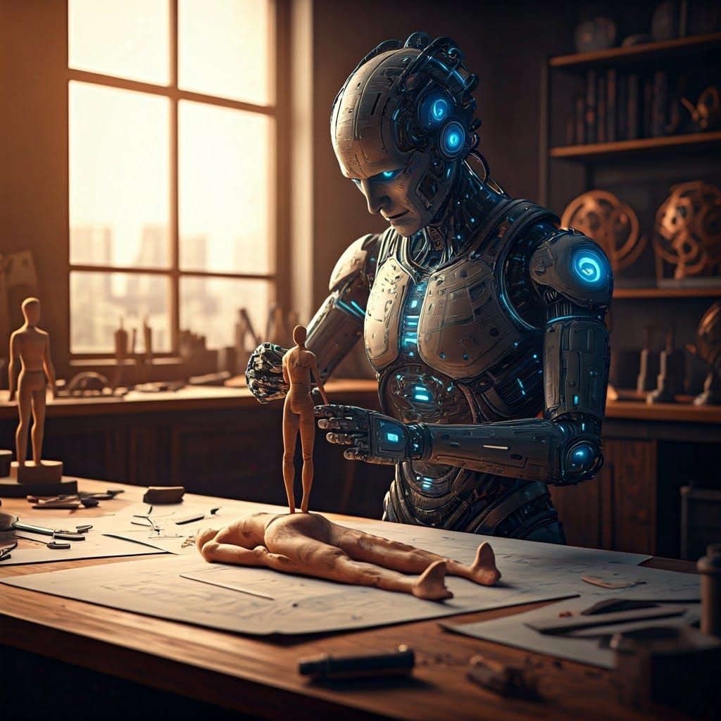 Robotic Inventor Crafts Human Form with Precision