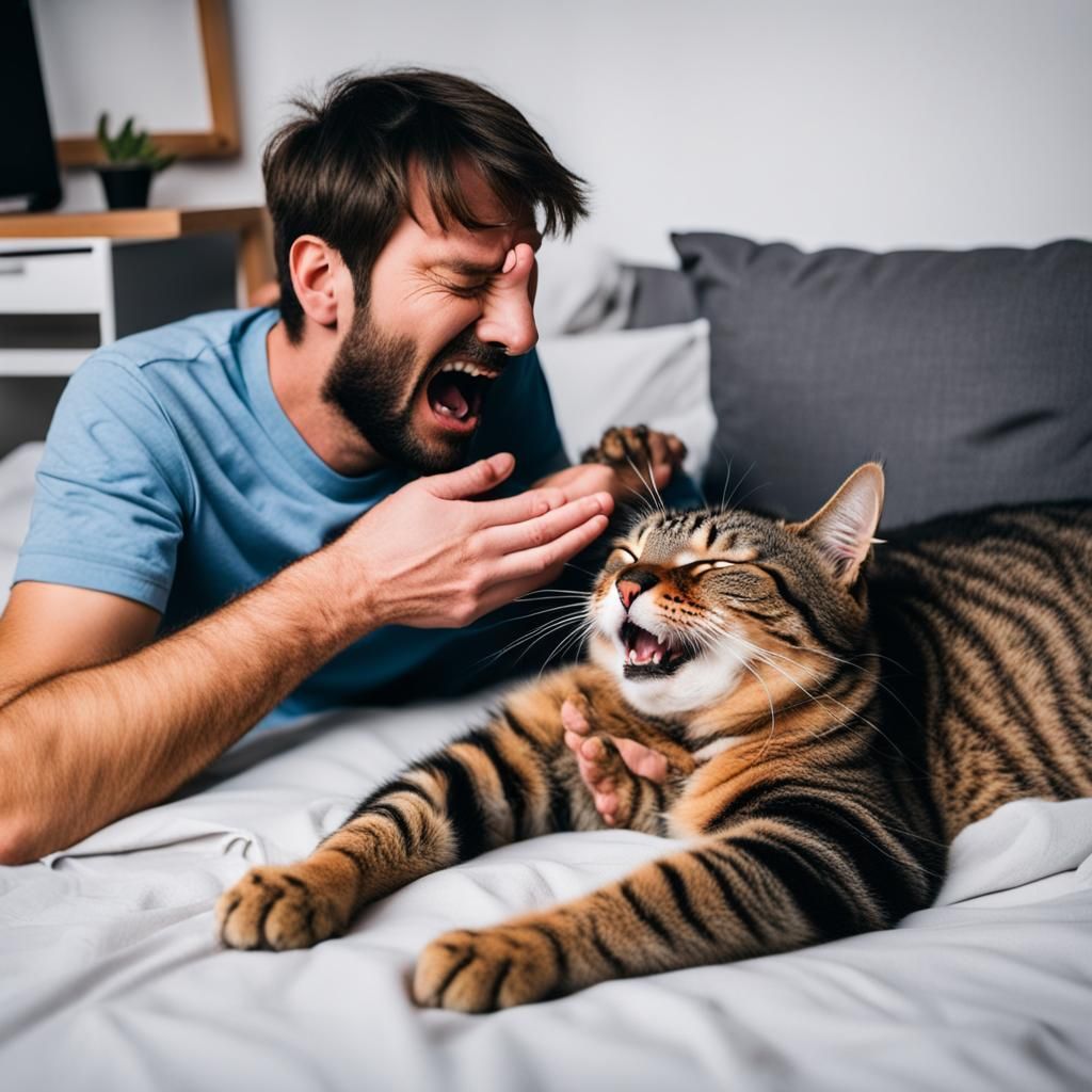 cat waking the sleeping owner at 3 in the morning