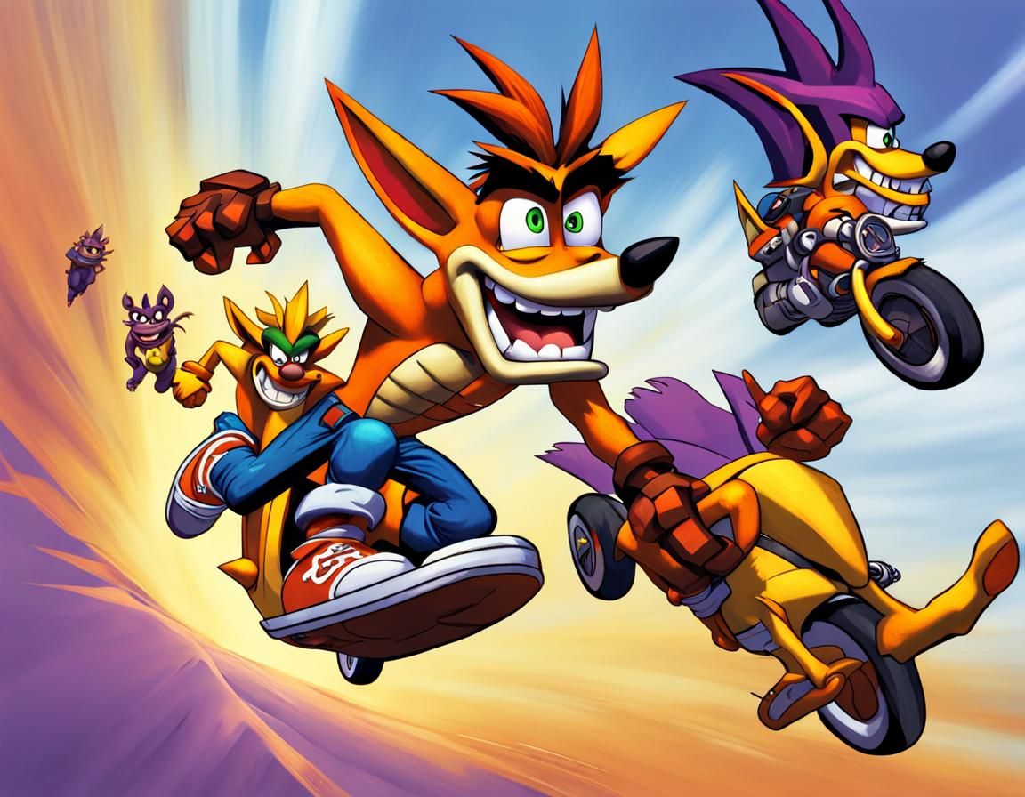 Crash and Spyro's Adventure Against Cortex and Gnorc