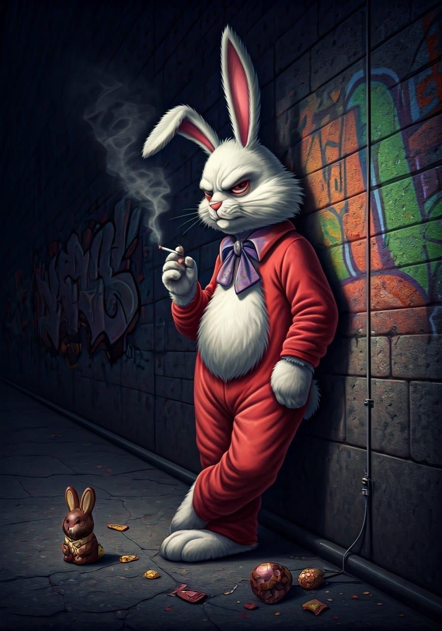 Easter Bunny in Urban Decay