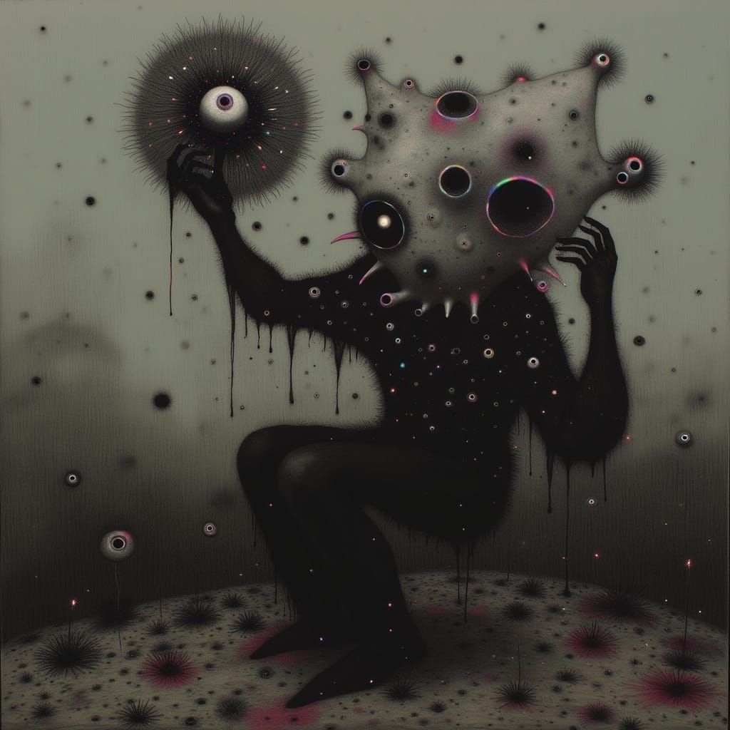 Grotesque Mutations in Body Horror Style