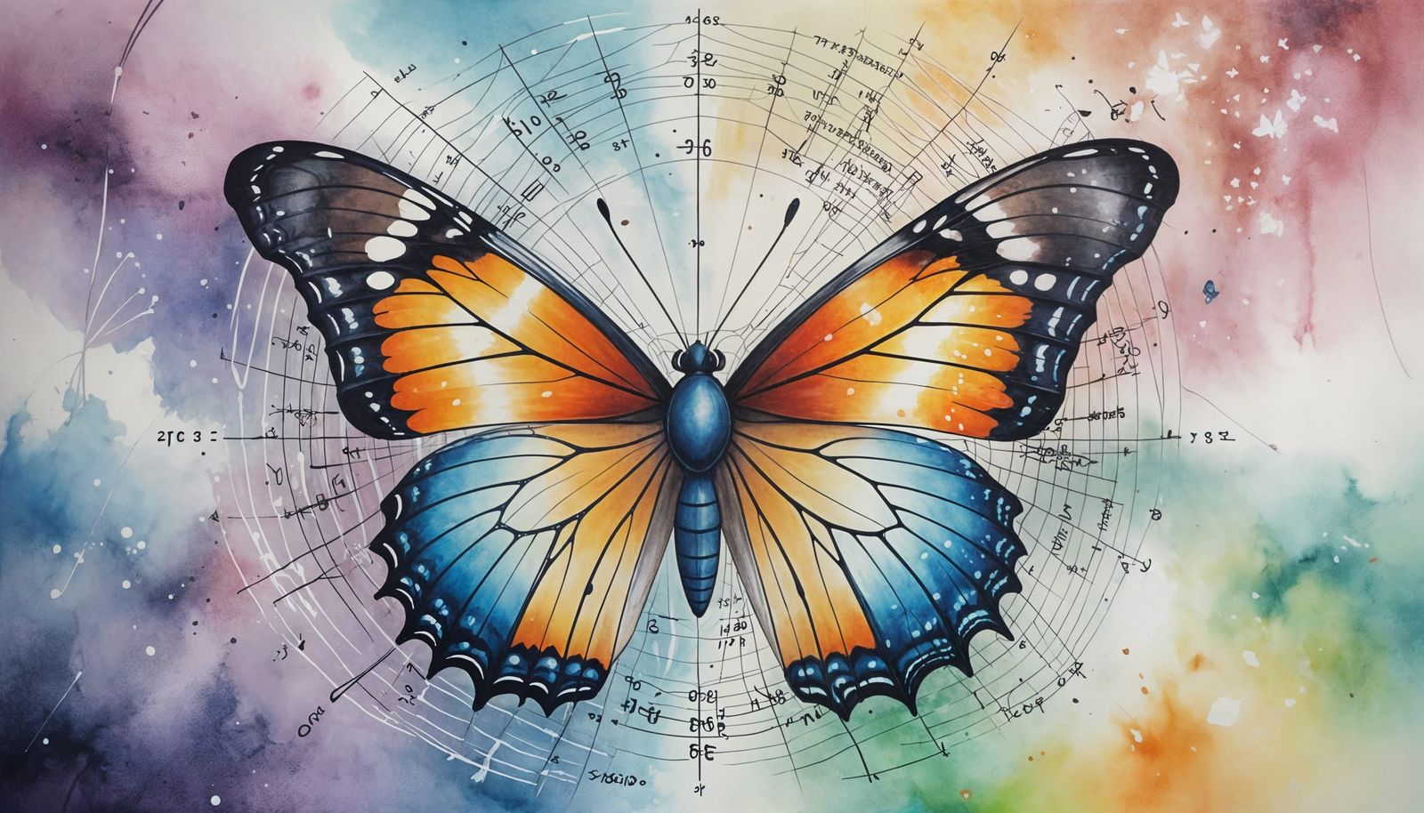 Symmetrical Butterfly in Mathematical Harmony