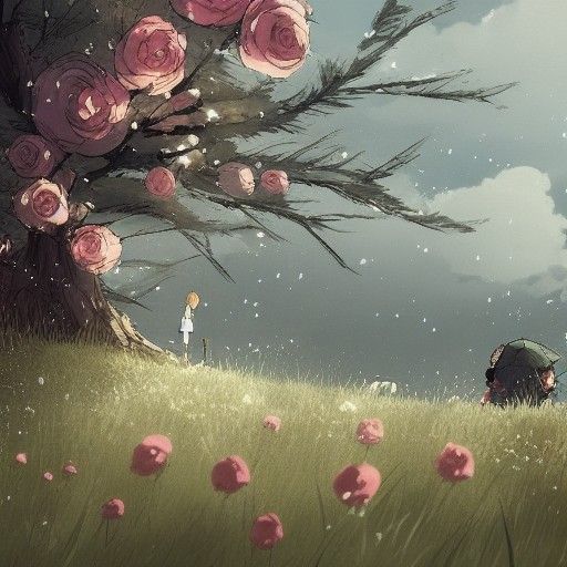 Dreamy Autumn Scene Inspired by Studio Ghibli