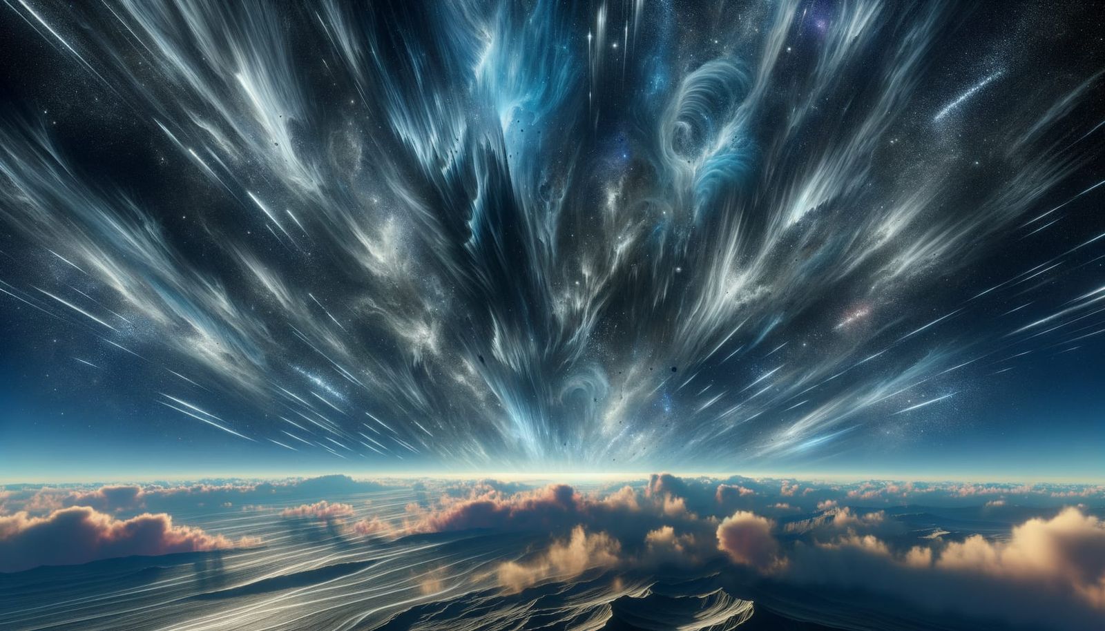 Surreal Sky Screeching into Silent Cosmos