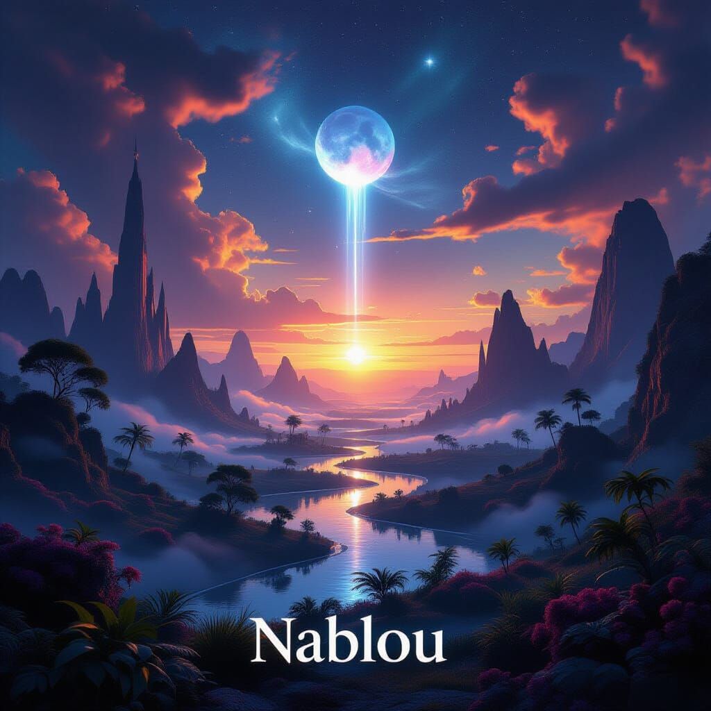 Surreal New World Landscape in Cinematic Style