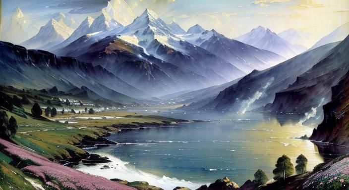 Epic Mountain Landscape Masterpiece