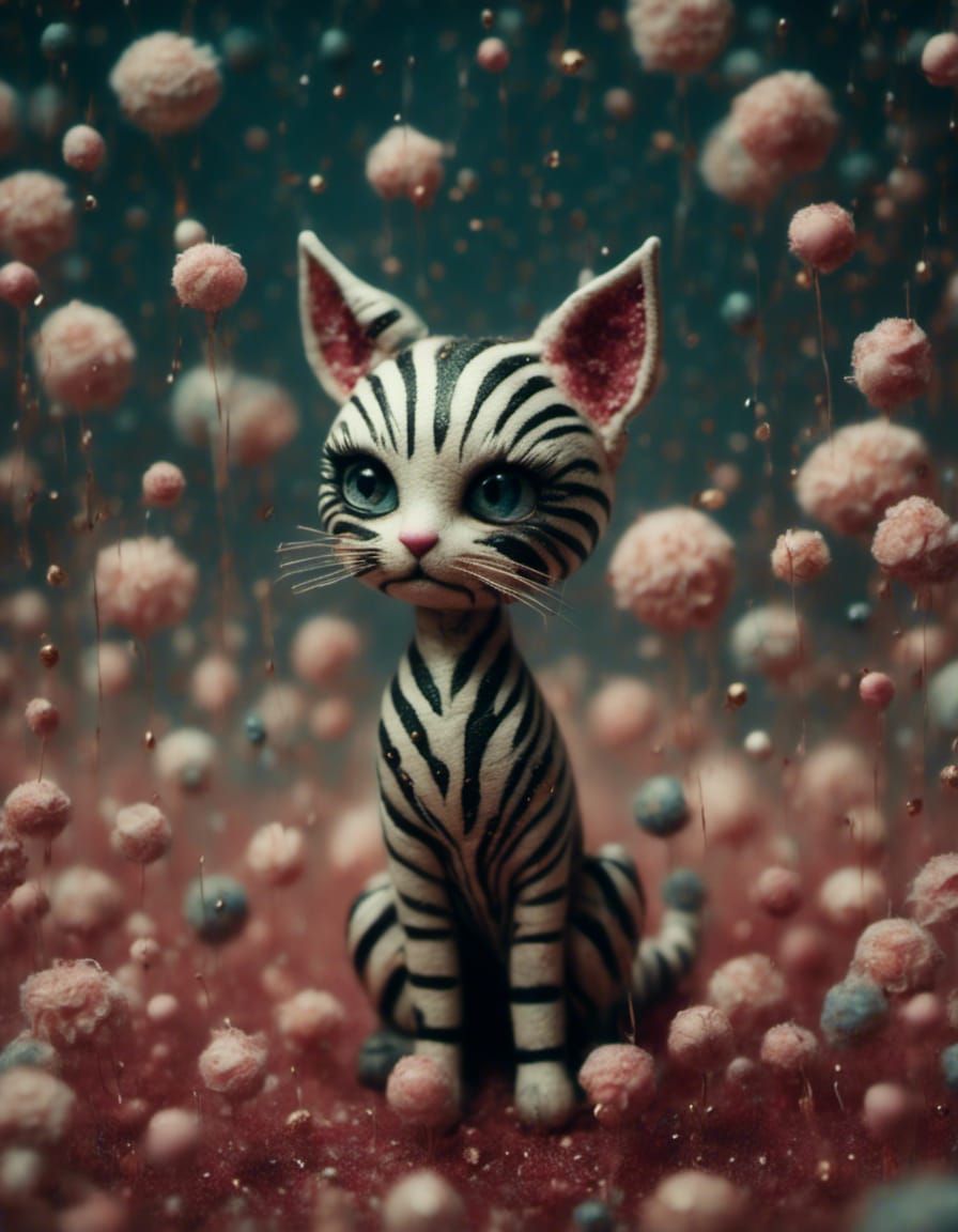 Zebra cat 💗