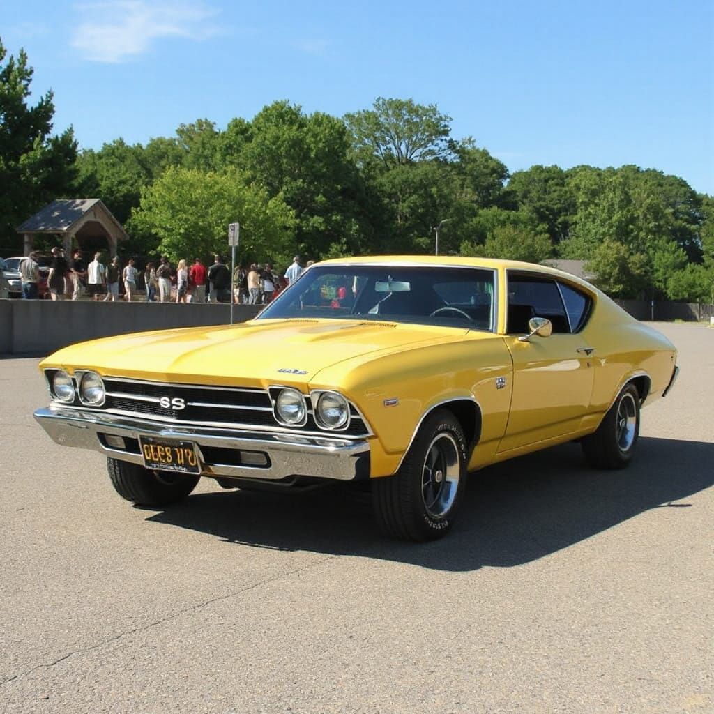 1969 Chevelle Super Sport in Manga Style
