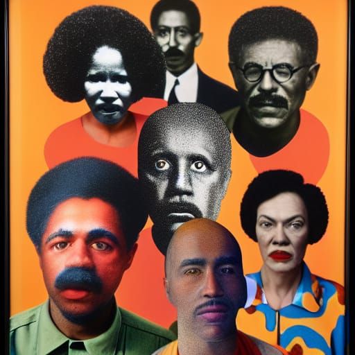 Hyperrealistic Photo of Hitler-like Figures