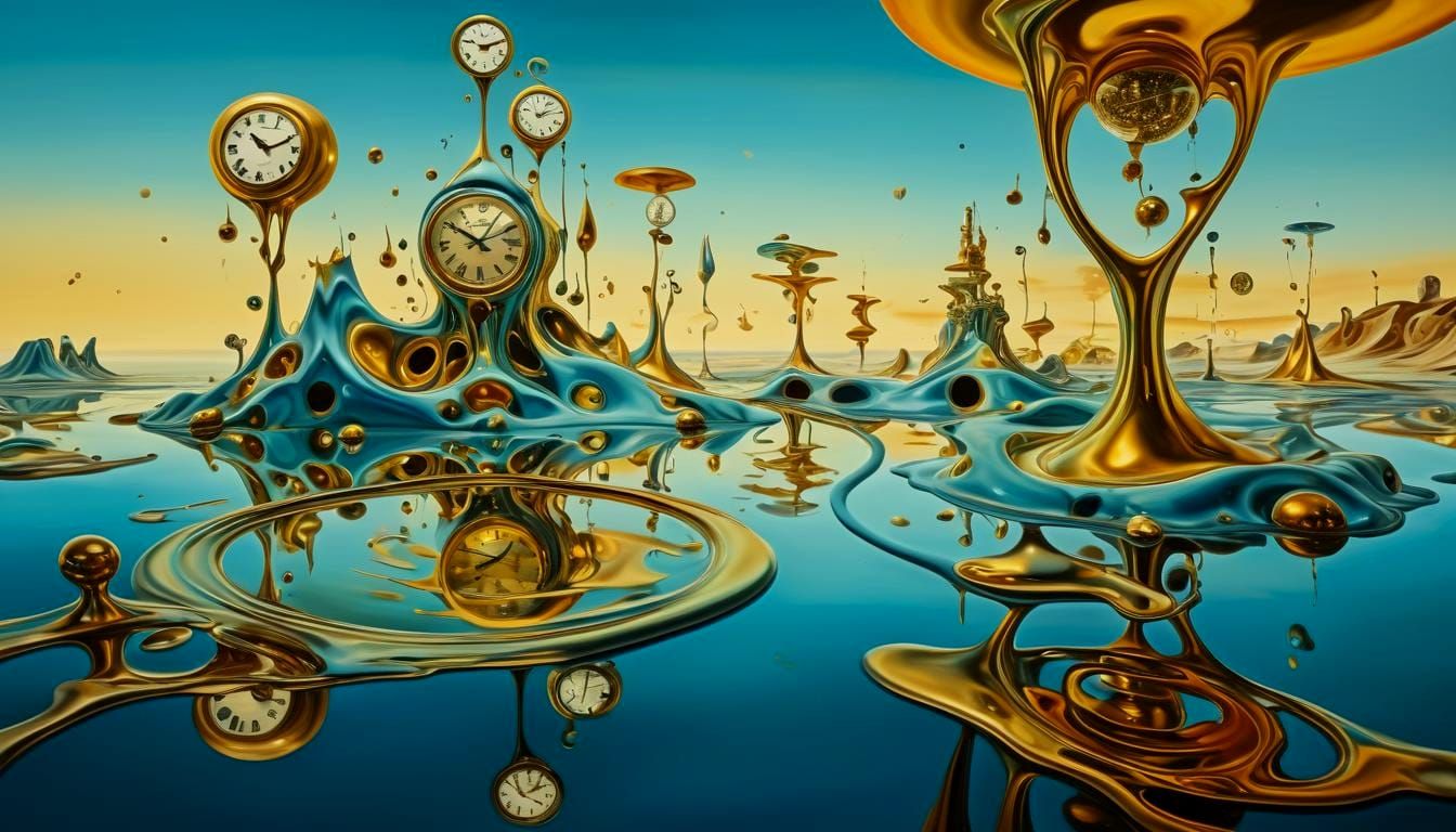 Surreal Landscape in Biomorphic Style