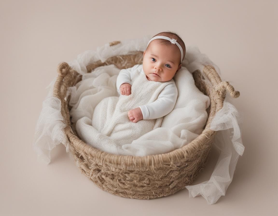 Baby Sleeping Soundly in Bassinet