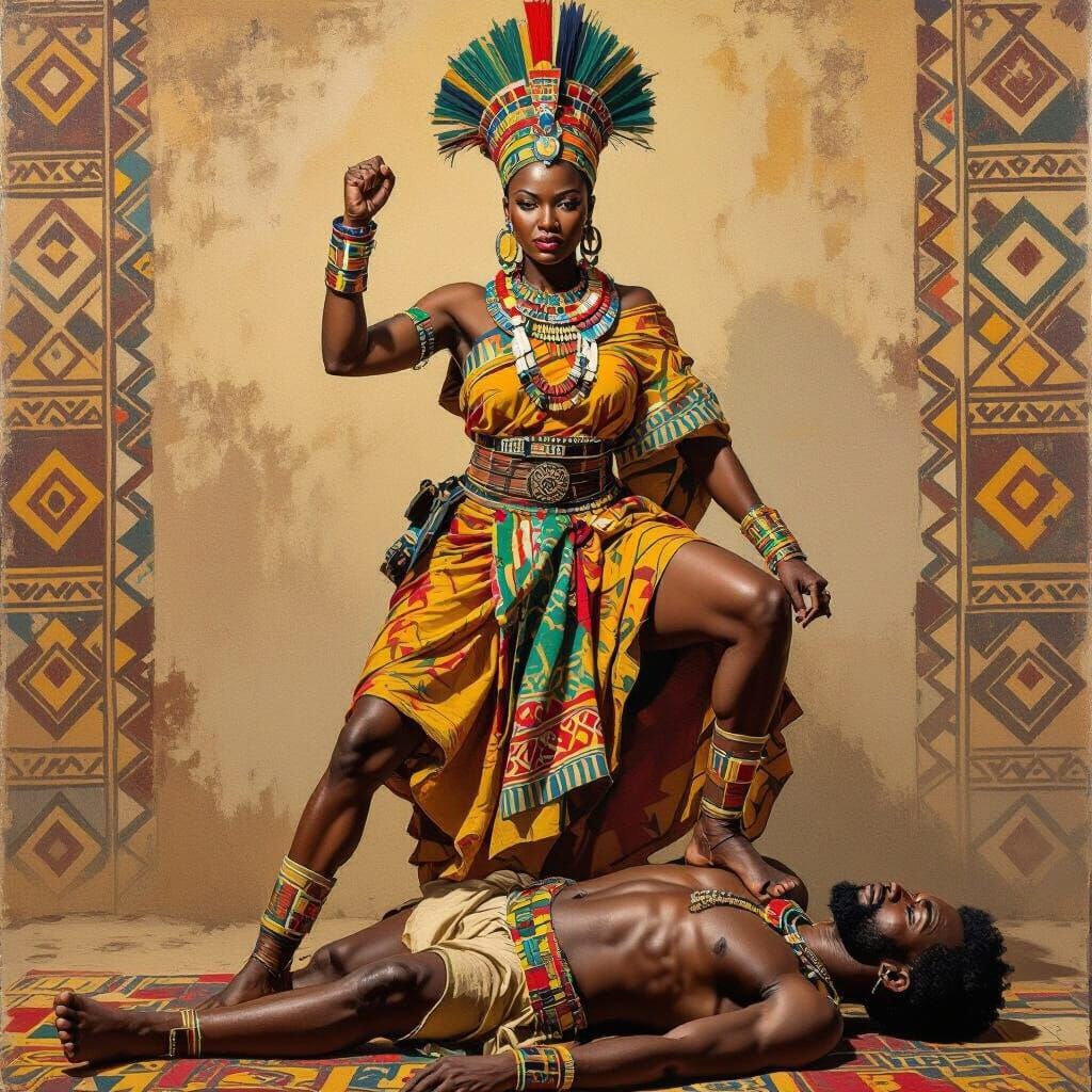 Victorious African  Queen Warrior 1