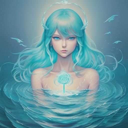 Phoenix Tarot Reader in Anime Key Visual Style