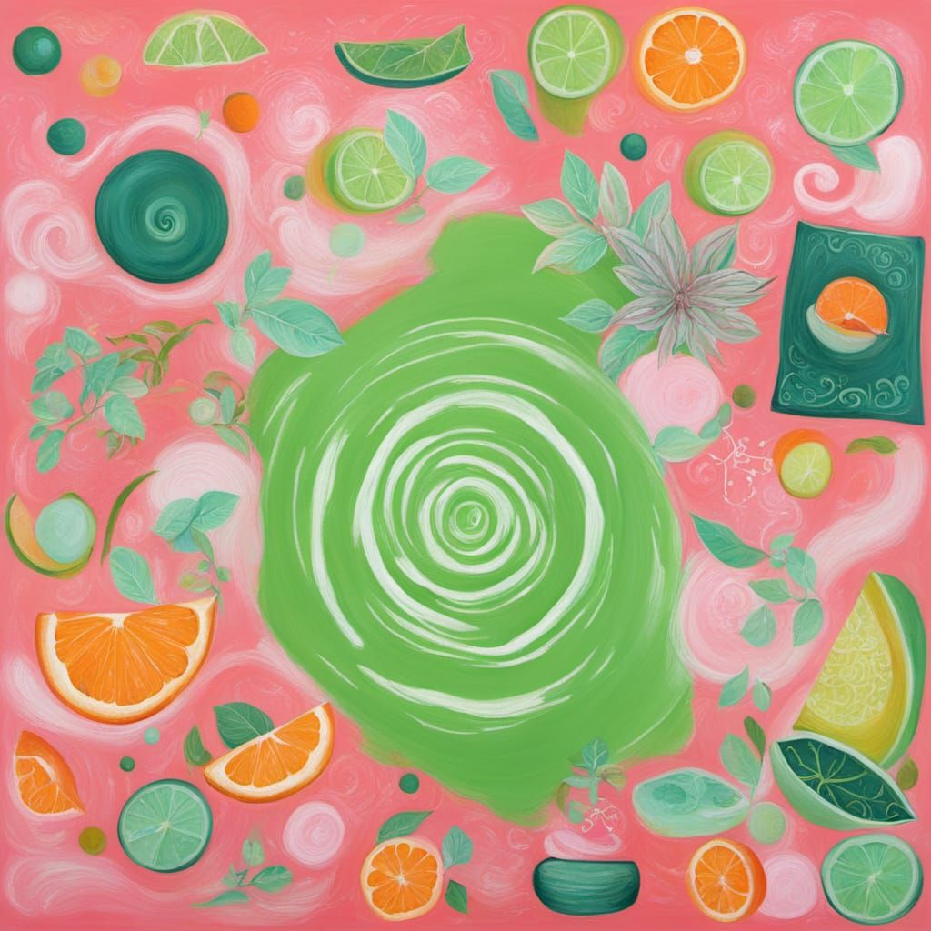 Surreal Astronaut Painting in Abstract Graffiti Style