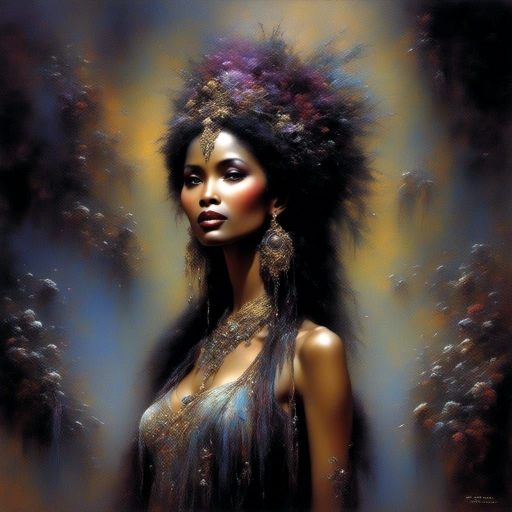 A beautiful exotic woman