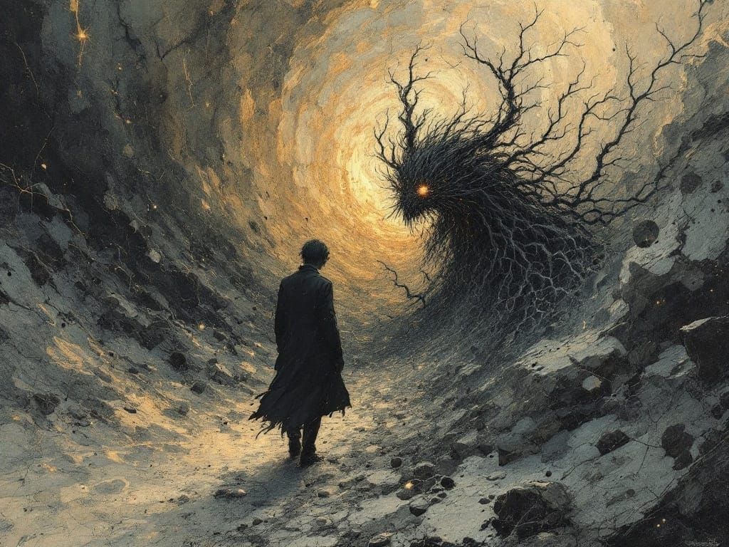 Endless Minutiae Eldritch Embossing a Broken Heart is Blind But Neverending