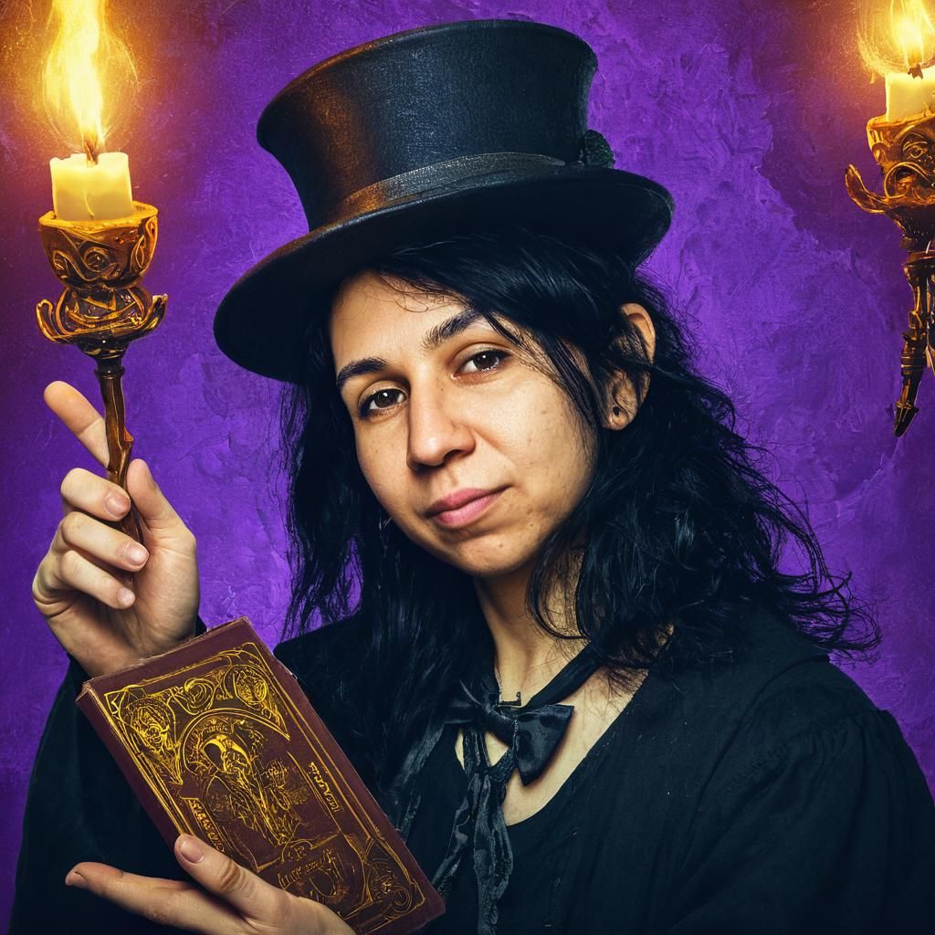 Magician Portrait in Dark Fantasy Style