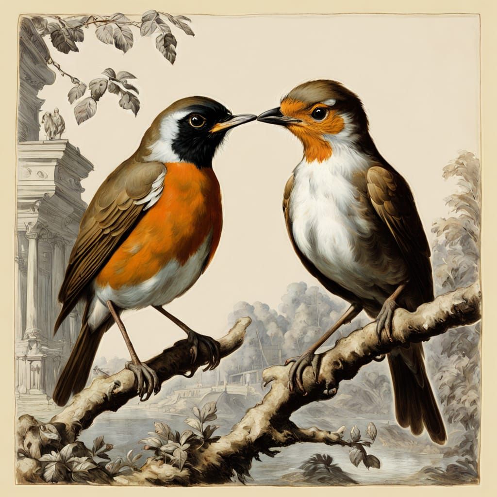 Robin and Caesar Burning Bridges, Classical Bird's-Eye View