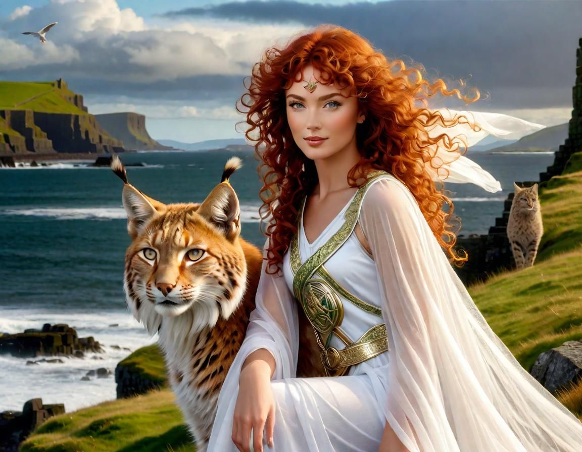 A study of Palu, the Celtic cat goddess. II
 Inspired by Jim Fitzpatrick