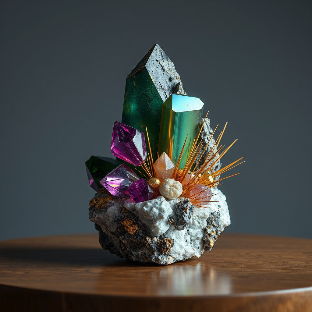 Hyperrealistic Crystal Object D'Art Sculpture