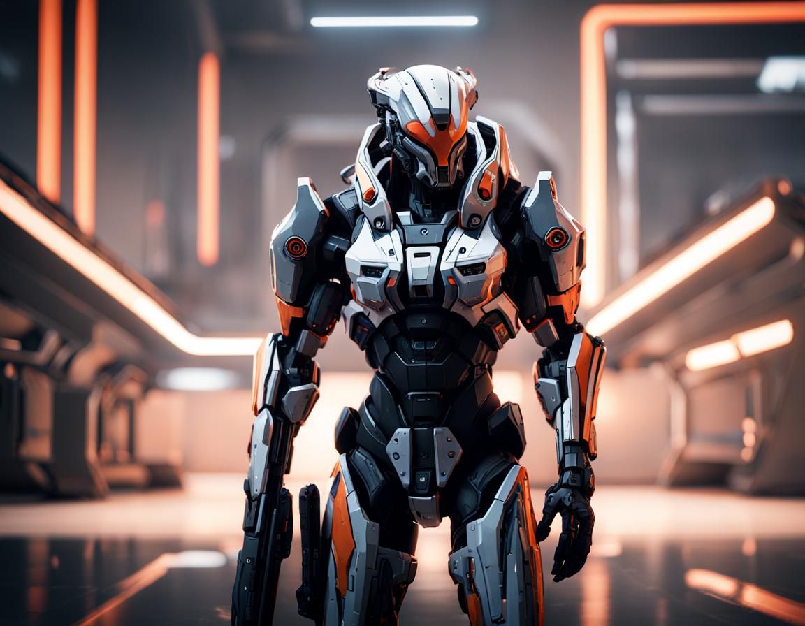 Futuristic Cyborg Commando with Reaper Tech