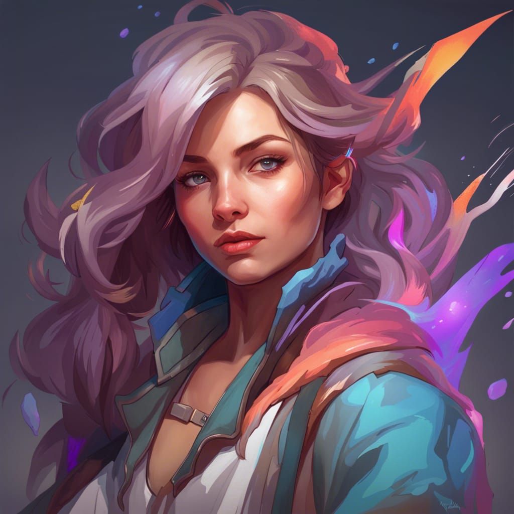 Hyperdetailed Portrait of a Gamer Girl Streamer