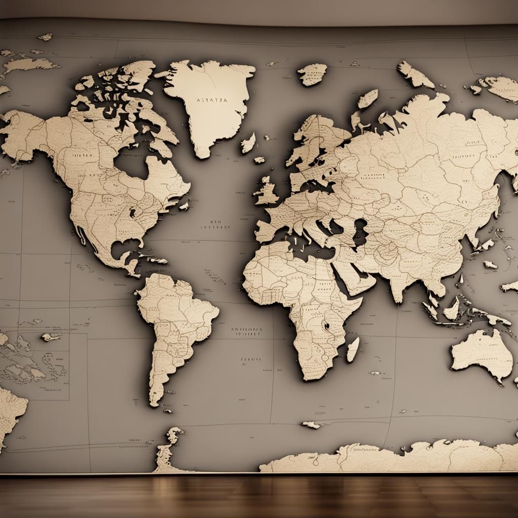 Atlanta World Map 2024 in 3D