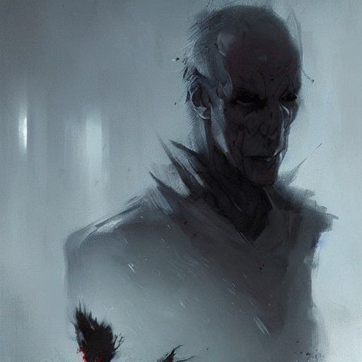 Sinister Image of Fear in Dark Fantasy Style