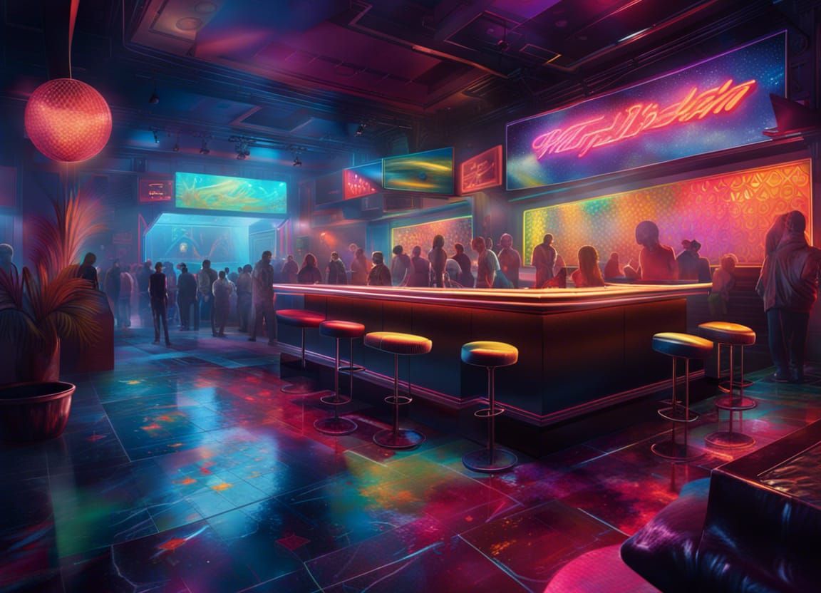 Nightclub view 1980's