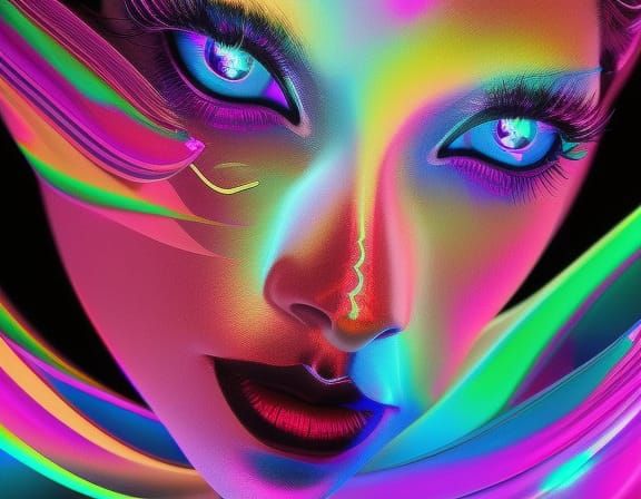 Holographic Astral Cosmic Illustration by Pablo Amaringo