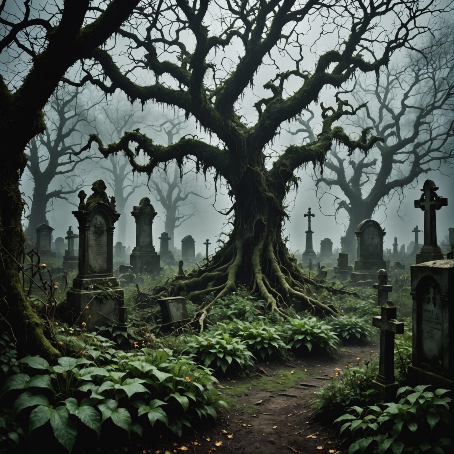 Eerie Overgrown Garden Shrouded in Mystery