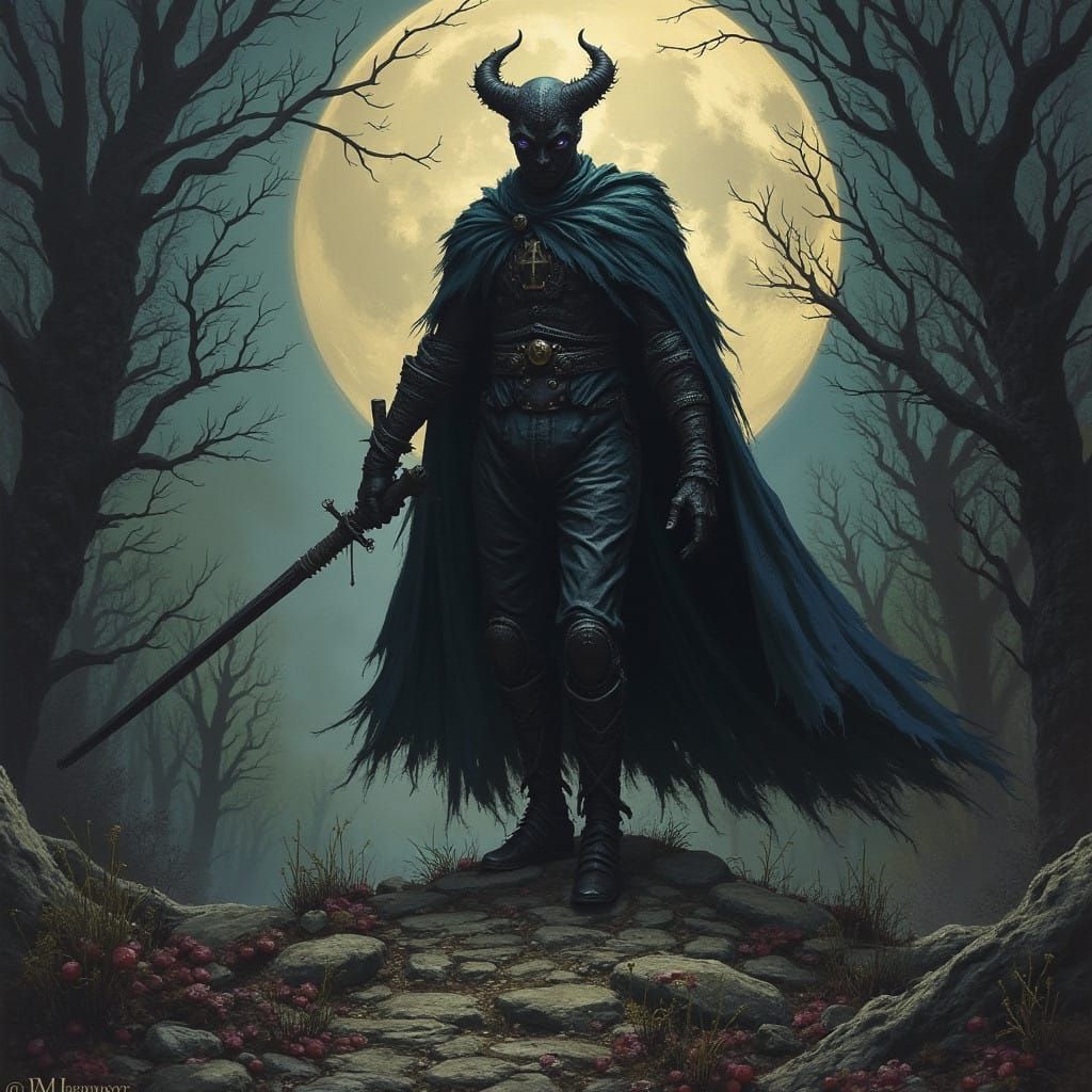 Dark Fantasy Art in Grim and Foreboding Style
