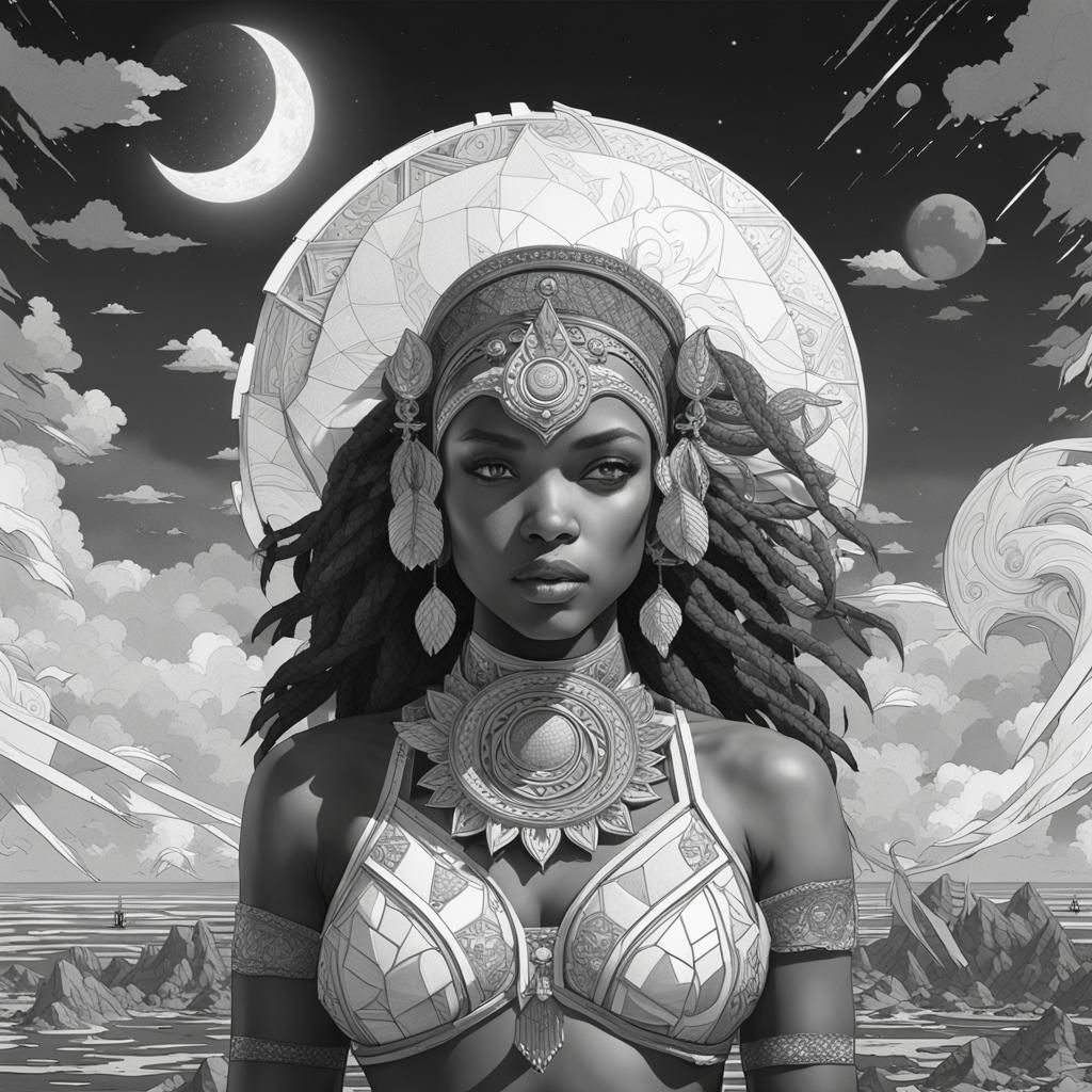 Minecraft Yin Yang DJs: Black and White Portrait