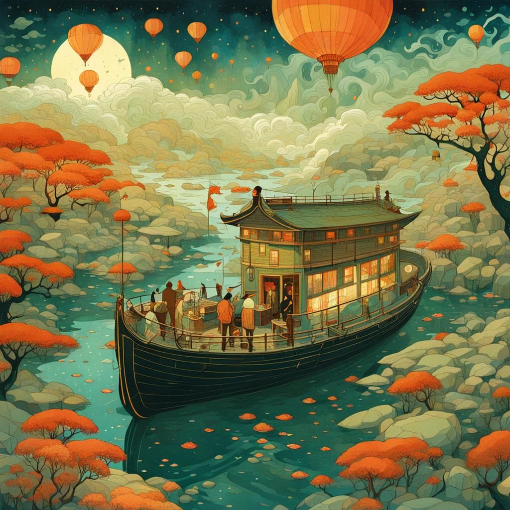 Detailed Storybook Illustration in Ngai Style
