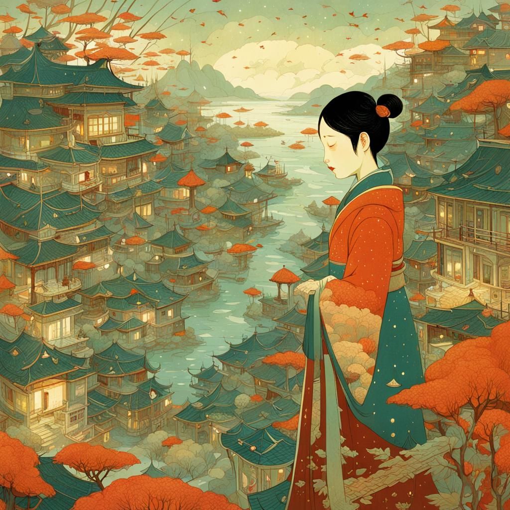 Illustrative Art in Victo Ngai Style