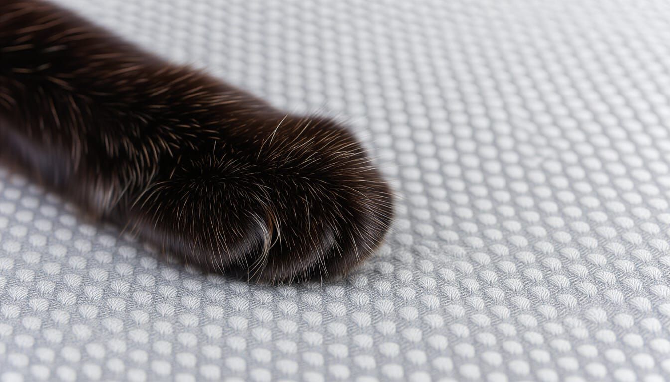 Macro Photo of a Black Cat's Toe Beans