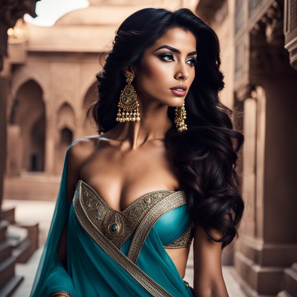 Princess Jasmine Portrait in Demarchelier Style, 8K