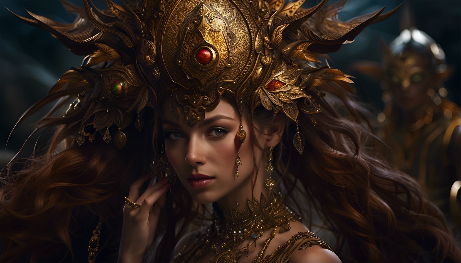 Horror Creature with Dark Eyes Concept Art