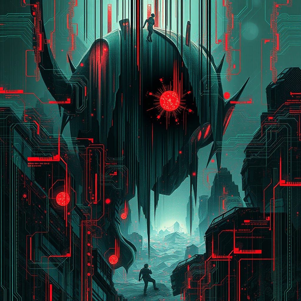 Biopunk Glitchcore Artwork