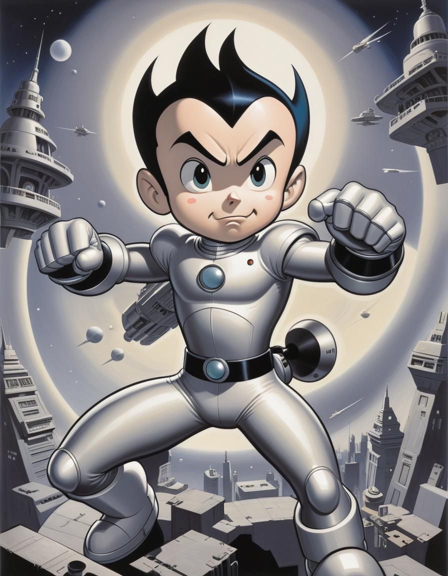 Astro Boy in Bruce Timm Style