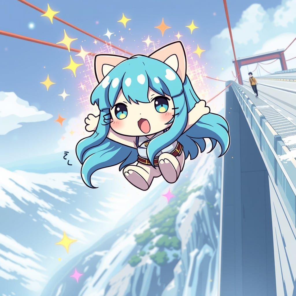Bungee jump Koko Kitty 💙
