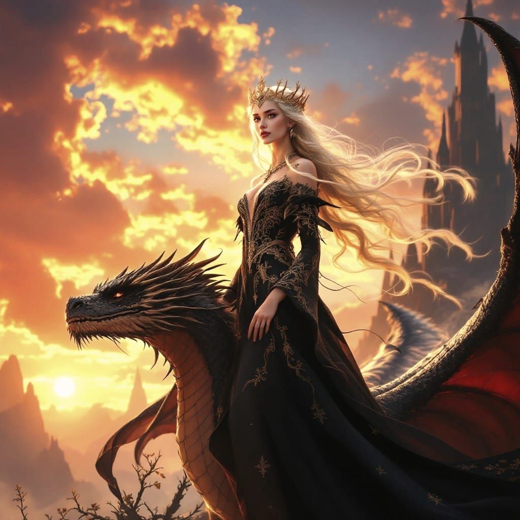 Majestic Rhaenyra Targaryen Reigns Supreme on Celestial Drag...